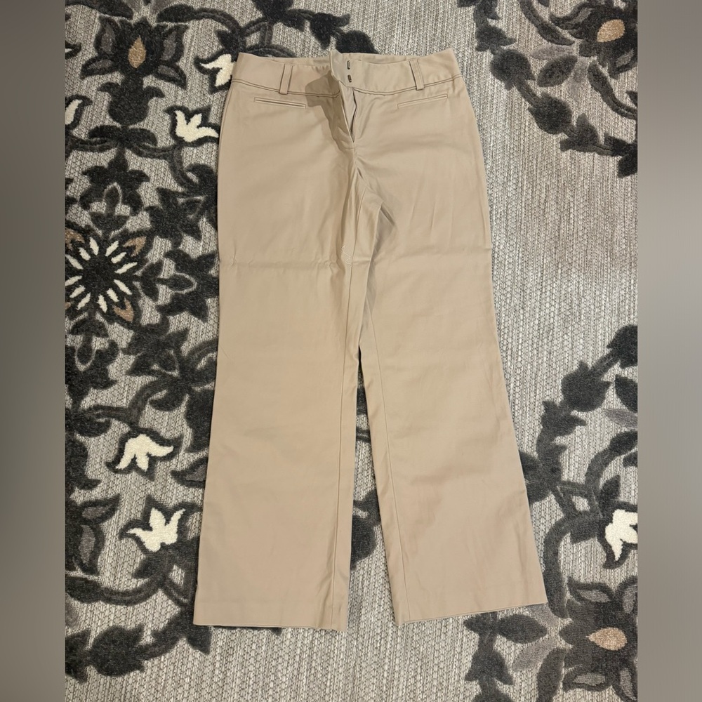 Women’s Khaki Dress Trousers Wide Leg Size 12